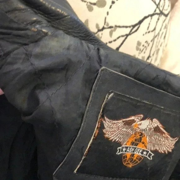 Vintage 1990s Hand painted leather jacket - Picture 12 of 13
